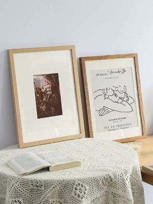 Custom Multi Size Solid Wood Picture Frames Photo Artwork Display Frame