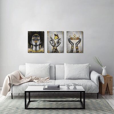 Modern Abstract Style Hand Painted Oil Painting Canvas Wall Art with Customized Size