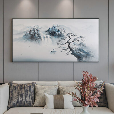 Customized Size Hand Painted Oil Painting with Hand Applied Gold Leaf and Eco-friendly Acrylics on Canvas Wall Art