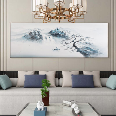 Customized Size Hand Painted Oil Painting with Hand Applied Gold Leaf and Eco-friendly Acrylics on Canvas Wall Art