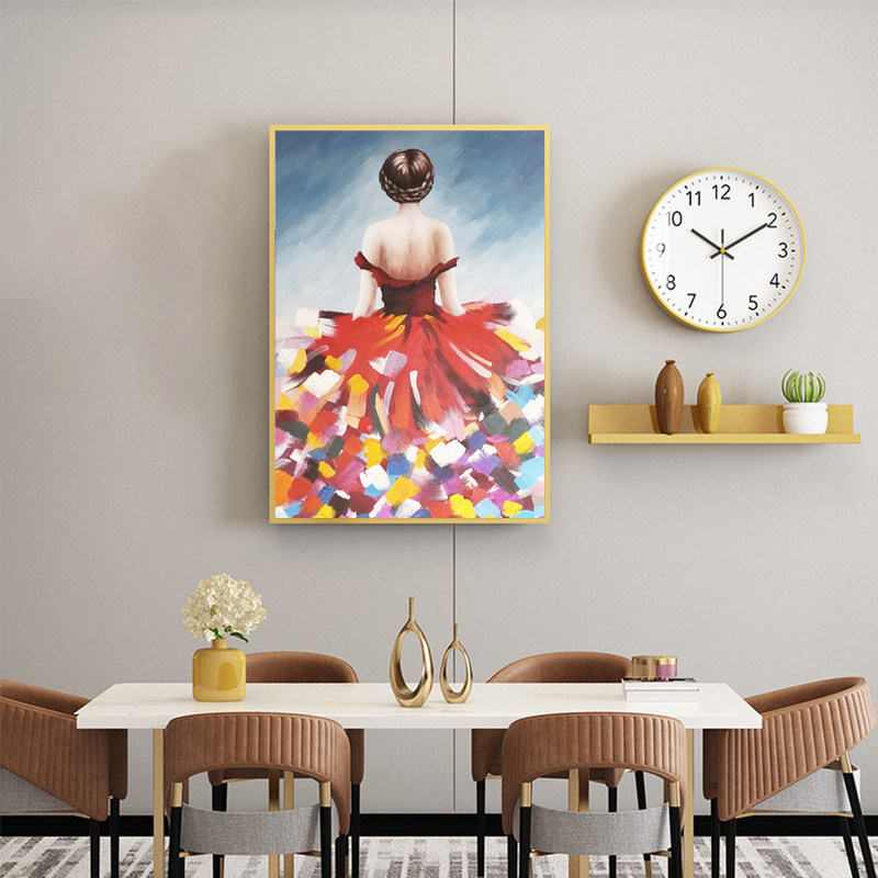 Custom Design Hand Painted Realist Portrait Oil Painting On Canvas For Living Room Decoration