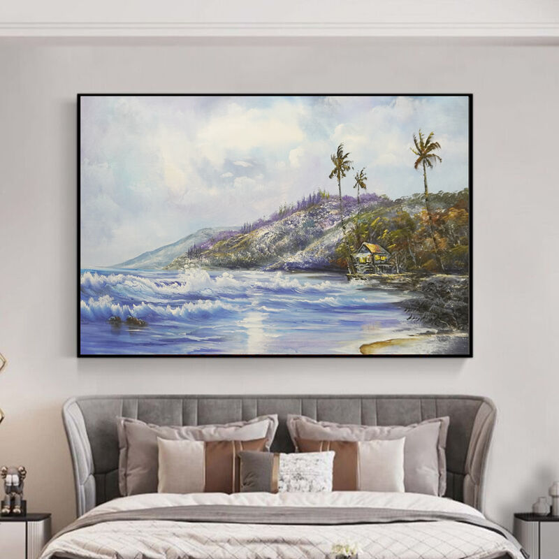 Customizable Size Modern Textured Canvas Handmade Abstract Landscape Hand Painted Oil Painting